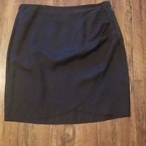 Faux wrap skirt
